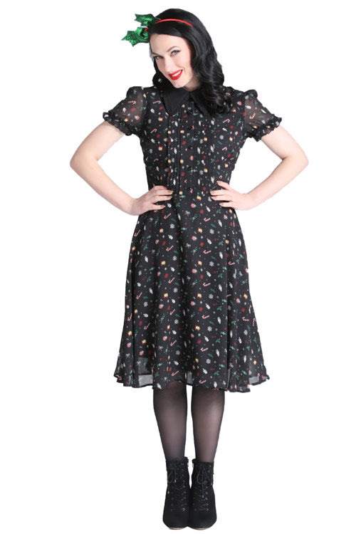 Hell Bunny Natalie Midi Dress Christmas