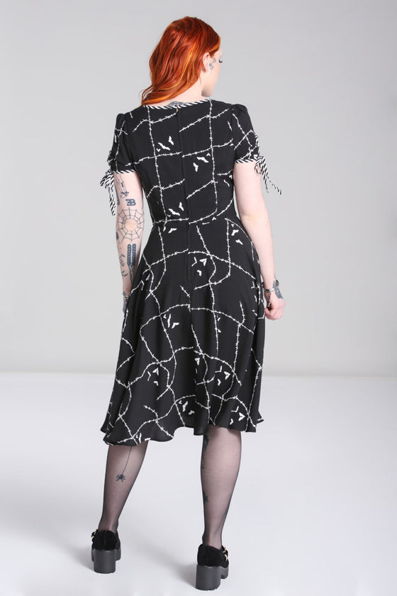 Hell Bunny Stitches Midi Dress Halloween Frankenstien