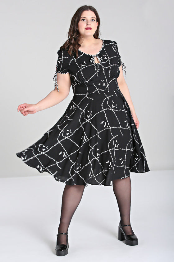 Hell Bunny Stitches Midi Dress Halloween Frankenstien