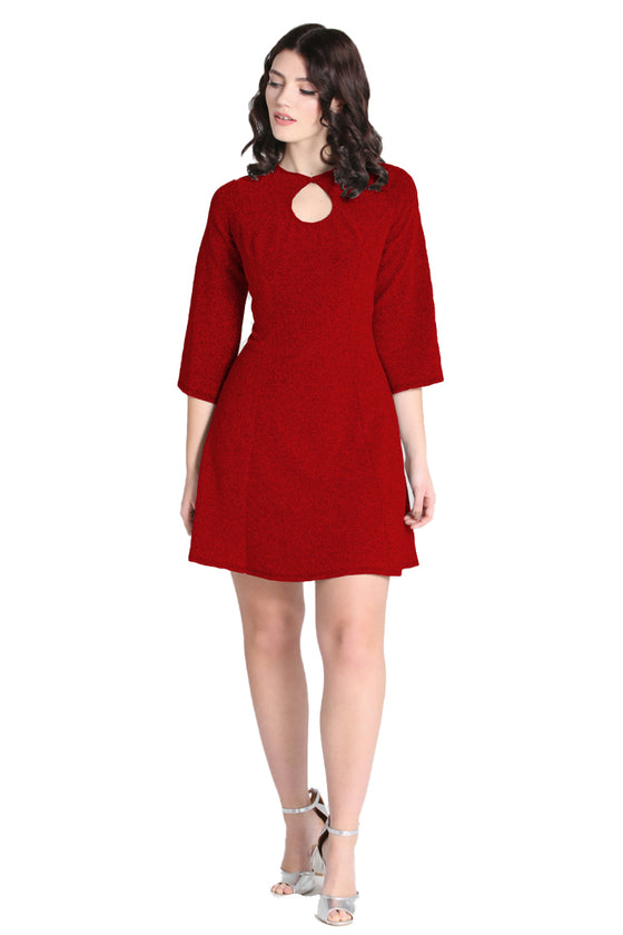 Hell Bunny Loco-Motion Mini Dress in Red Sparkly