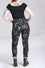 Hell Bunny Jack-O-Lantern Jeans in Black and Grey STRETCHY