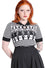 Hell Bunny Dance Macabre Knitted Jumper Top Spooky Argyle