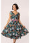 Hell Bunny Umi Dress Traditional Floral Print in Black