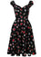 Hell Bunny Carlotta Midi Dress with Tattoo Inspired Print