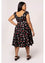 Hell Bunny Carlotta Midi Dress with Tattoo Inspired Print