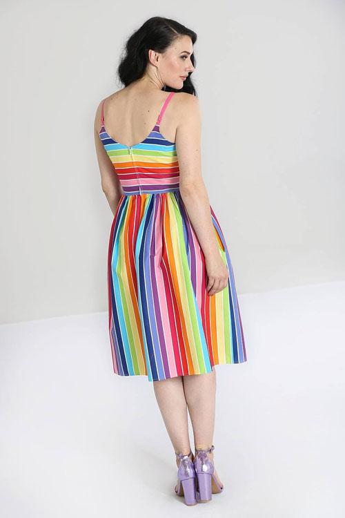 Hell Bunny Over The Rainbow 50's Dress