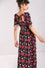 Hell Bunny Kate Heart Dress Maxi Funky Heart and Eye Print