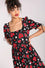 Hell Bunny Kate Heart Dress Maxi Funky Heart and Eye Print