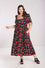 Hell Bunny Kate Heart Dress Maxi Funky Heart and Eye Print