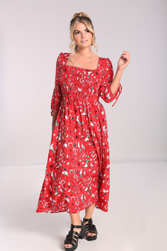 Hell Bunny Emmylou Maxi Dress Western Print