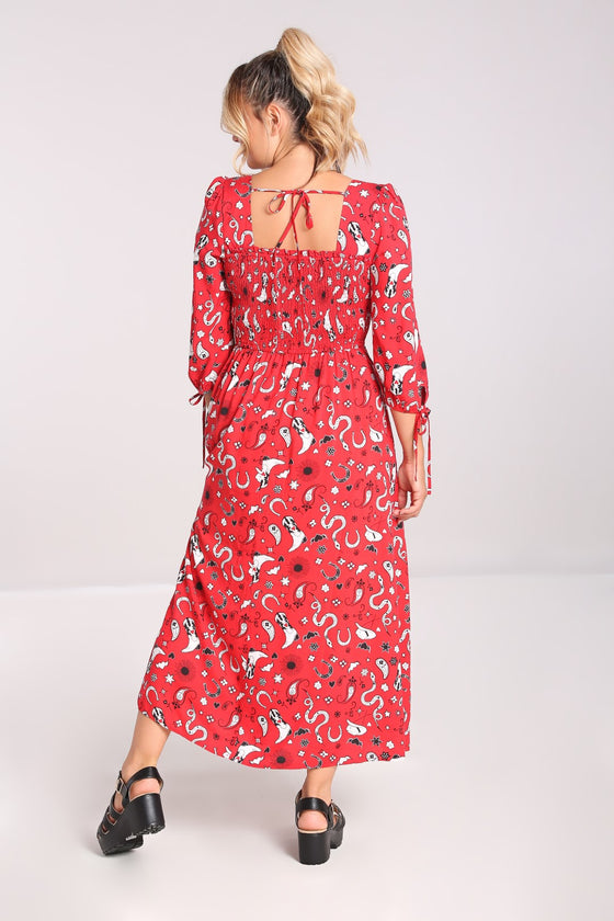 Hell Bunny Emmylou Maxi Dress Western Print