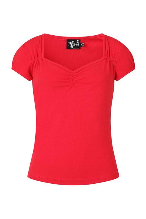 Hell Bunny Mia Top in Red
