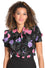 Hell Bunny Eloise Blouse Roses and Spiderwebs