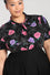 Hell Bunny Eloise Blouse Roses and Spiderwebs
