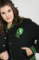 Hell Bunny Samara Varsity Jacket Black and Green Ouija Motifs