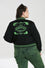 Hell Bunny Samara Varsity Jacket Black and Green Ouija Motifs