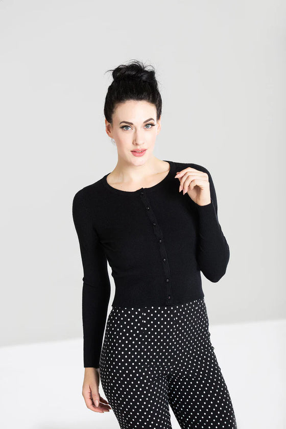 Hell Bunny Paloma Cardigan in Black