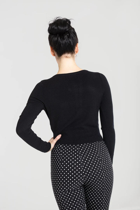 Hell Bunny Paloma Cardigan in Black
