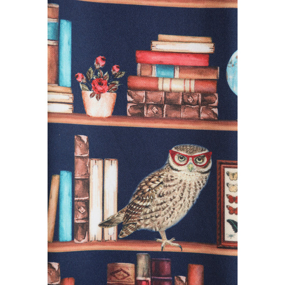 Dolly & Dotty Headband in Library Owl Print