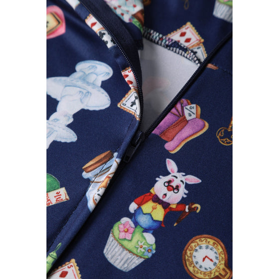 Dolly & Dotty Janice Dress in Wonderland Print So Alice