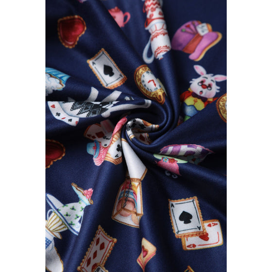 Dolly & Dotty Janice Dress in Wonderland Print So Alice