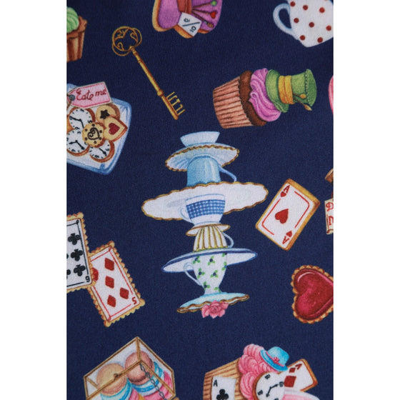 Dolly & Dotty Janice Dress in Wonderland Print So Alice