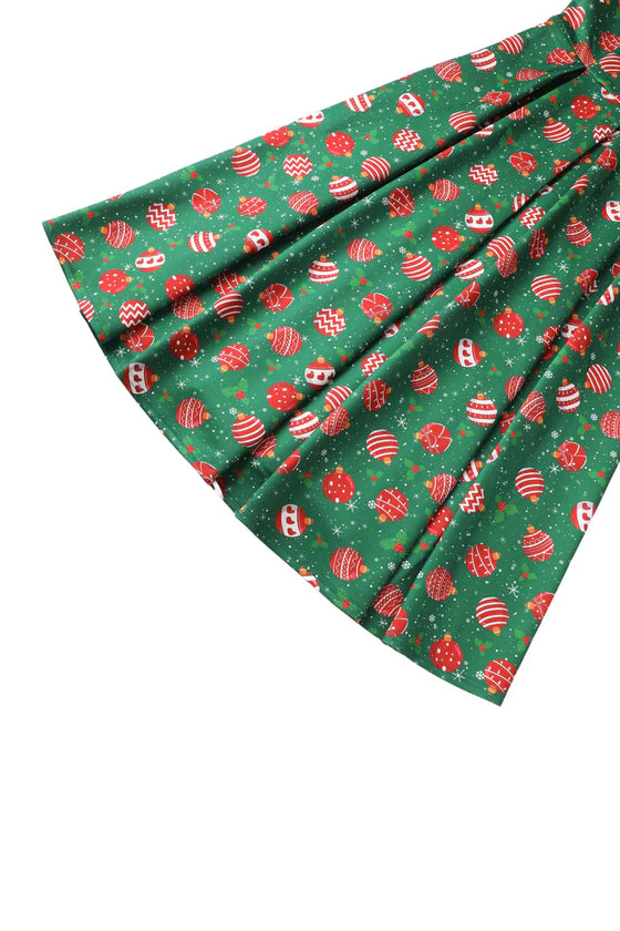 Dolly & Dotty Lily Swing Dress in Christmas Bauble Print