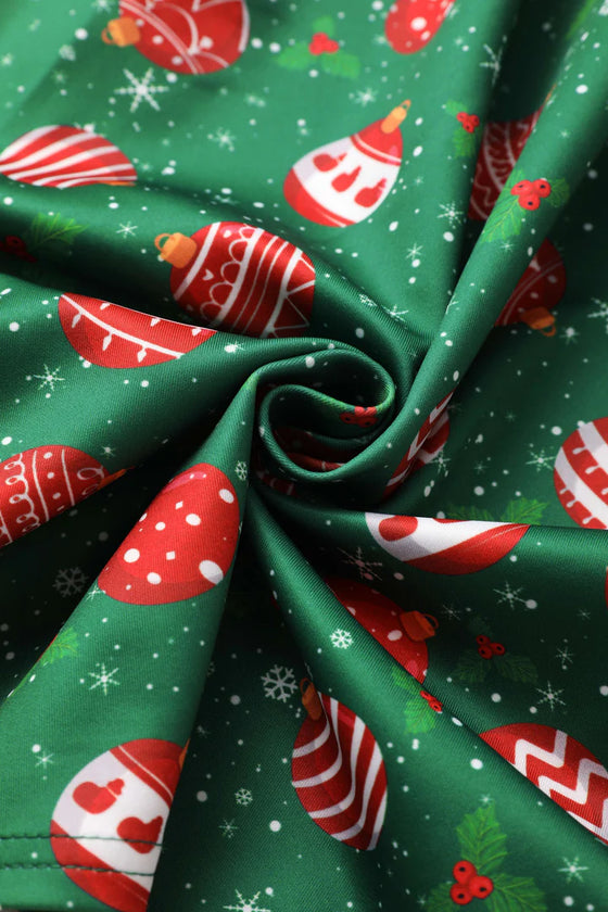 Dolly & Dotty Lily Swing Dress in Christmas Bauble Print