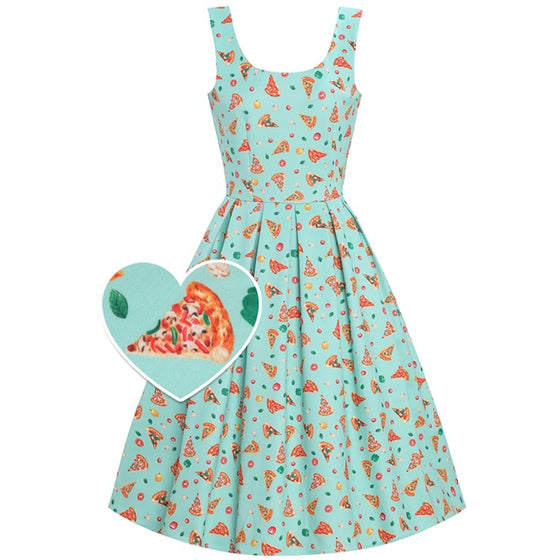 Dolly & Dotty Amanda Dress in Pizza Print