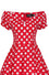 Dolly & Dotty Lily Swing Dress in Red and White Polka dot