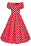 Dolly & Dotty Lily Swing Dress in Red and White Polka dot