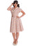 Banned Retro Country Cherry Jennie Jive Fit and Flare Collar Dress