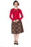 Banned Rockin' Robin Cardigan in Red with Embroidery