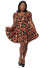 Collectif Zita Skater Dress in Pumpkins and Cats print