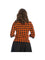 Banned Retro Checked Knit Top Jumper in Orange