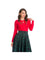 Banned Holly Go Lightly Cardigan in Red Christmas