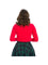 Banned Retro Holly Go Lightly Cardigan in Red Christmas