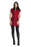 Banned Alternative Tartan Nights Mini Dress in Red Tartan