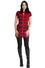 Banned Alternative Tartan Nights Mini Dress in Red Tartan