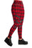 Banned Enchanted Stretch Skinny Trousers in Red Tartan