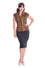 Banned Retro Feline Friendly Short Sleeve Blouse in Leopard