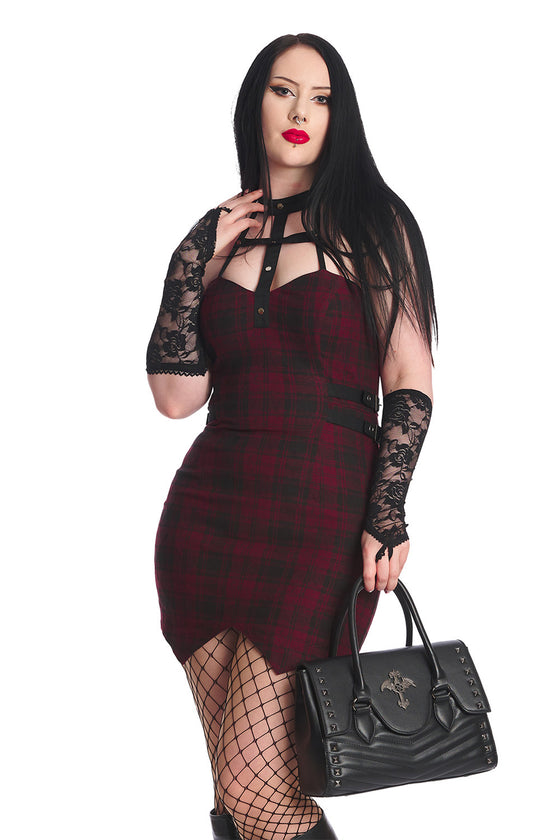 Banned Glow of the Cross Handbag Purse Goth Vampire