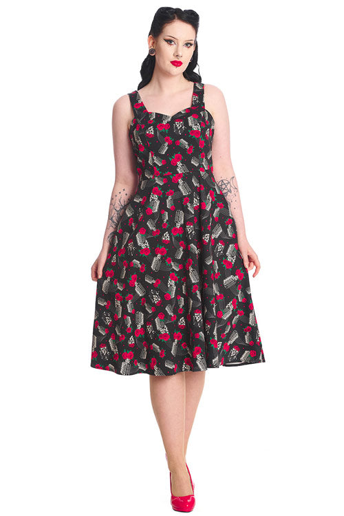 Banned Retro Nashville Sweetheart Swing Dress Rockabilly