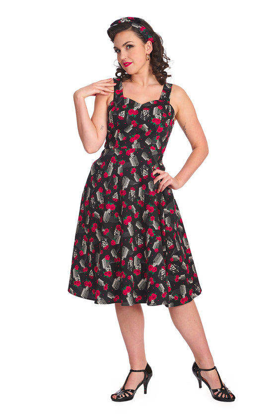 Banned Retro Nashville Sweetheart Swing Dress Rockabilly