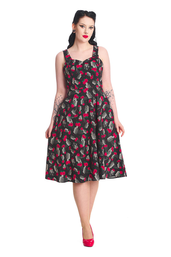 Banned Retro Nashville Sweetheart Swing Dress Rockabilly