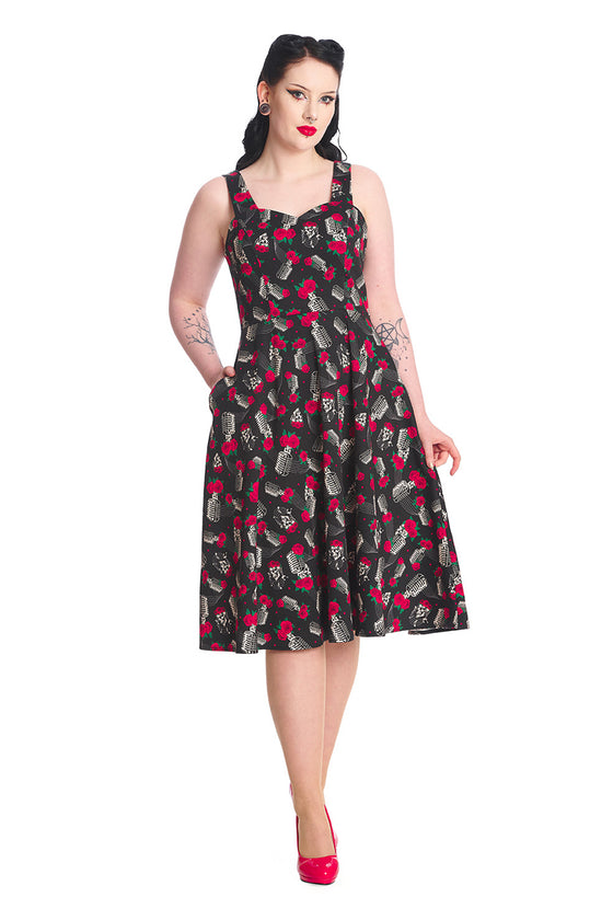 Banned Retro Nashville Sweetheart Swing Dress Rockabilly