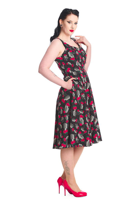 Banned Retro Nashville Sweetheart Swing Dress Rockabilly