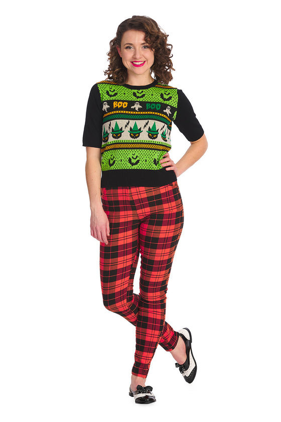 Banned Spooky Boo Top Jumper Halloween Cats