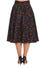 Banned Retro All Hallows Cat Swing Skirt with Pockets Halloween
