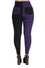 Banned Bailey Half and Half Stretch Skinny Trousers in Purple and Black
